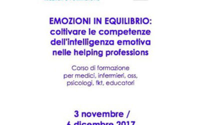 3 novembre / 6 dicembre 2017 Emozioni in equilibrio